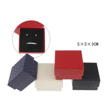 

High Quality Square Jewelry Box Wedding Engagement Ring Box For Earrings Jewelry Display Gift Box Holder