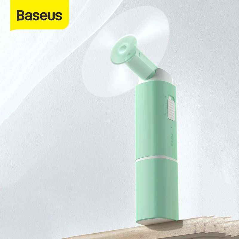 Baseus мини складные вентиляторы портативные маленькие USB аккумуляторная батарея