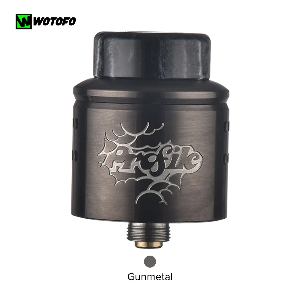 Gunmetal Wotofo профиль 1,5 RDA распылитель для электронной сигареты резервуар испаритель 510 атомайзер электронная сигарета с nexMESH катушка VS профиль RDA - Цвет: Gunmetal