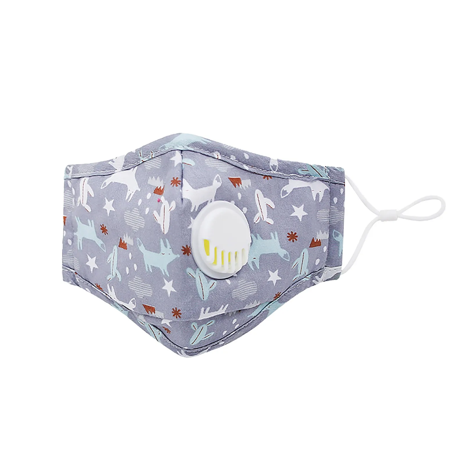 Children's Masks 3d Cartoon Mask Breathing Printing Sunscreen Mask Washable Headband Masque Mascarilla Cubrebocas Respirator 2