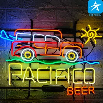 

Dinner neon bus neon sign restaurant neon sign hotel solid glass tube iconic light bulb logo custom brand LOGO