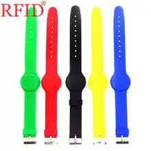S50 1K IC 13,56 МГц только для чтения водонепроницаемые наручные часы Силикагель ISO14443A IC браслет RFID брелок браслет-бирка карта контроля доступа