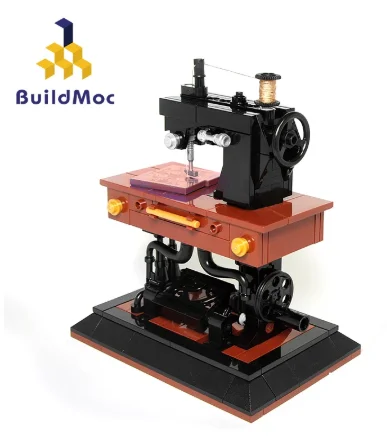 

BuildMOC Classic Creative MOC-41609 Sewing Machine Compatible With lepingg Spelling Blocks Toy Set Building Blocks Girl