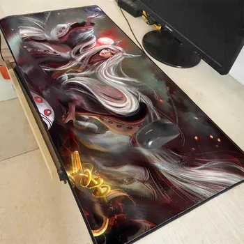 

XGZ Naruto Anime Speed Version Gaming Keyboard Mouse Pad Large Mat Rubber Locking Edge Gamer for Desk Computer