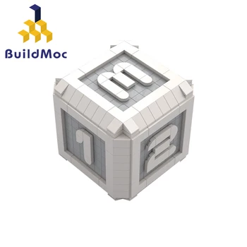 

Buildmoc Slide Blocks Compatible Technic 21595 Roll the Dice Particle Building Blocks Castle Brick Toys For Child