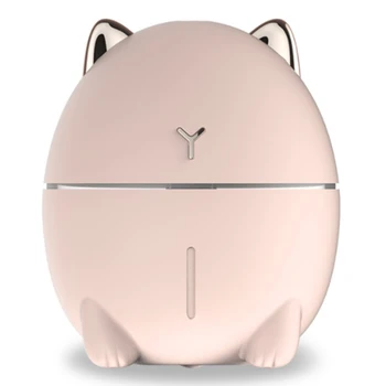 

New 200ML Ultrasonic Air Humidifier Aroma Essential Oil Diffuser for Home Car USB Fogger Mist Maker with LED Night Lamp Pink