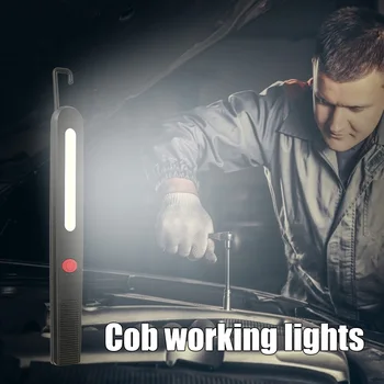 

COB LED Work Light Portable USB Charging Car Maintenance Lamp Magnetic Flashlight Torch for Camping Working Tools