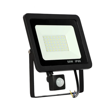 

10W 20W 30W 50W Led Flood Light With Adjustable PIR Sensor SMD 2835 Floodlights Outdoor Waterproof IP6 Lamp For Street Square
