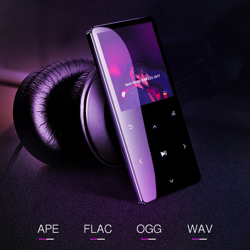 MP4 Player With Bluetooth Built-in Speaker Touch Key FM Radio Video Play  E-book Clock HIFI Metal Touch Key MP3 MP4 Music Player - AliExpress