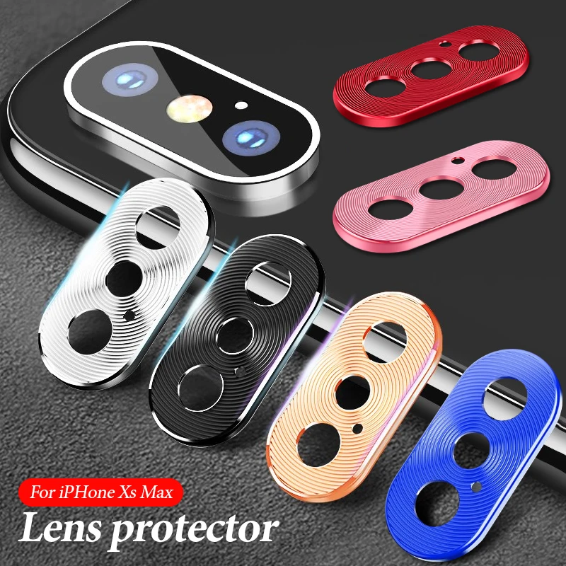 For iPhone X Xs Max Metal Camera Lens Protector for XR Anti-scratch Protective 360 Full Protection | Мобильные телефоны и