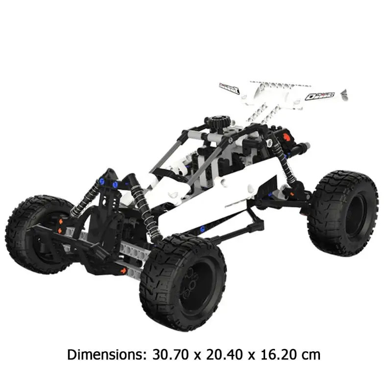 490pcs Desert Racing Car Building Blocks Set Exercise Practical Ability Color Cognition DIY Toys Smart Linkage System Toys