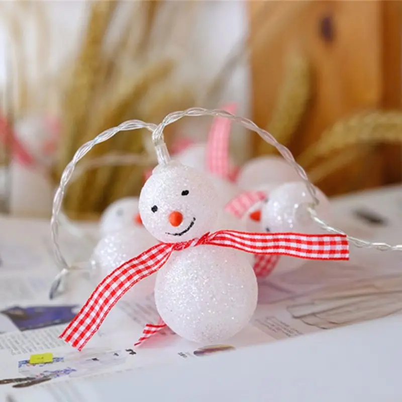 Lovely Snowman Light Strings Christmas New Year Decor Lamp for Garden Patio Store Indoor and Outdoor Decor