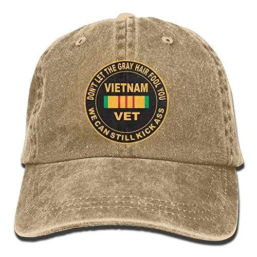 TSDFCCool не позволяйте серым волосам одурачить вас Ветеран Вьетнама джинсовая бейсболка быстросохнущие дышащие шапки