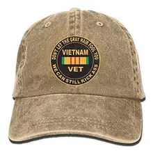 TSDFCCool не позволяйте серым волосам одурачить вас Ветеран Вьетнама джинсовая бейсболка быстросохнущие дышащие шапки