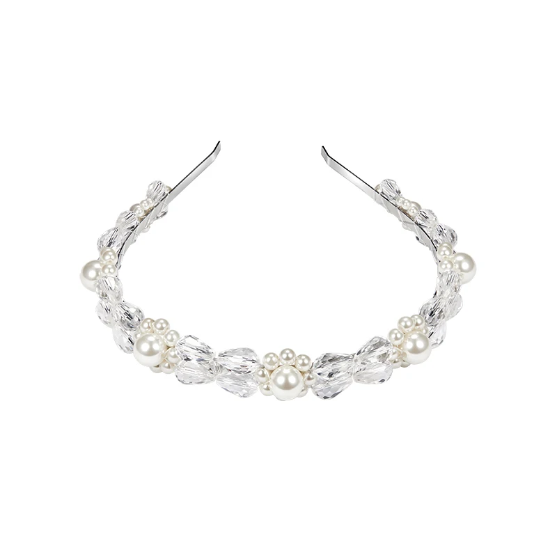 

Baroque Vintage hair band fashion retro pearl Bridal Accessories rhinestone crystal headband for women headpiece