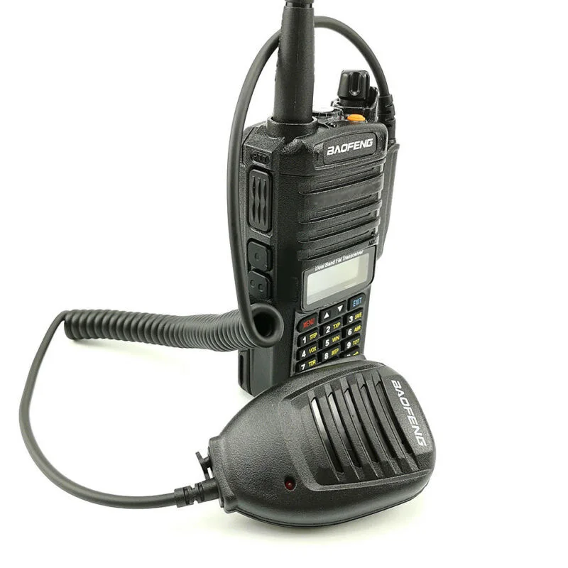Динамик микрофон Walkie Talkie микрофон с 360 градусов зажимы для Baofeng UV-9R 1* рация микрофон