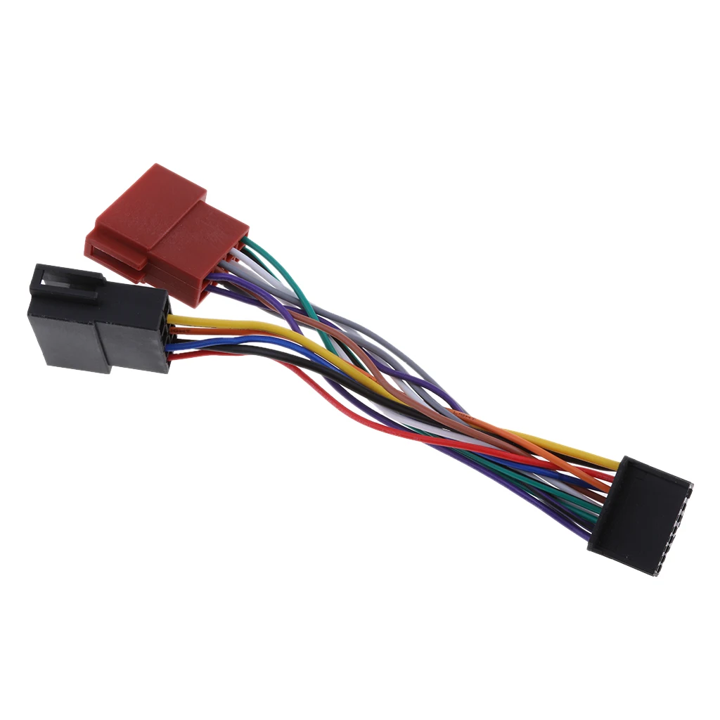 Провода жгута адаптер для Kenwood/JVC автомобиля стерео радио ISO стандартный разъем адаптера 16 контактный разъем кабель для Pioneer 16Pin