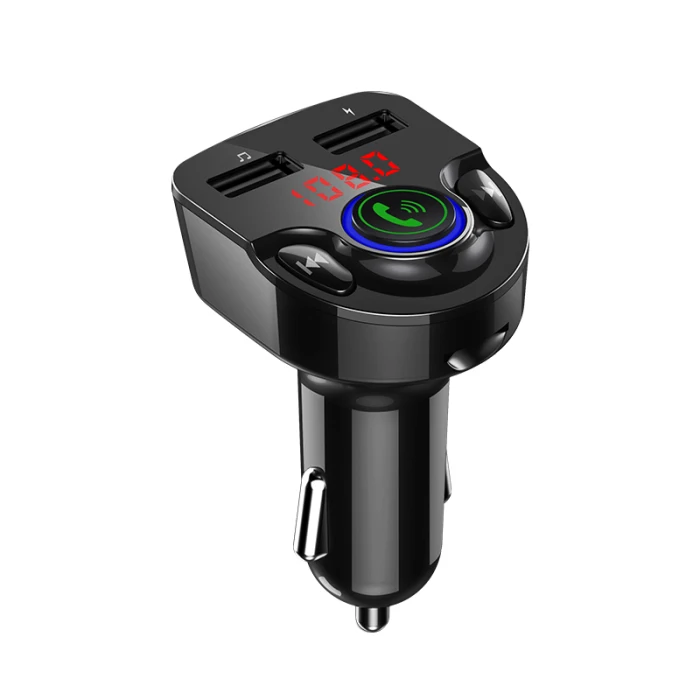 Автомобильный Bluetooth fm-передатчик, беспроводная гарнитура, автомобильный комплект, mp3-плеер, двойное USB зарядное устройство, GDeals