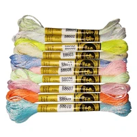 Buy Multicolor Embroidery Metallic Shiny Thread Cross Stitch Floss Threads Cotton Sewing Skeins Skein Kit Sewing Tool Online - Image 4