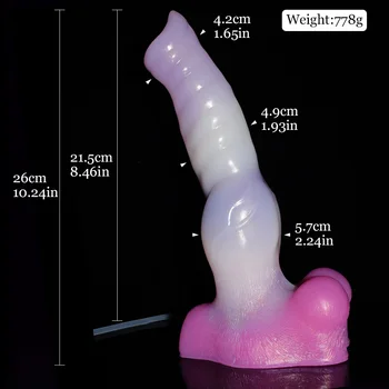 NNSX New Thick Ejaculation Dildo Jellyfish Color Werwolf Dildo Squirt Penis Syringe With Suction Cup Anal Plug Sex Toy Sex Shop 2