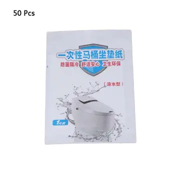 

50Pcs Travel Disposable Toilet Seat Covers Flushable Biodegradable Potty Shields