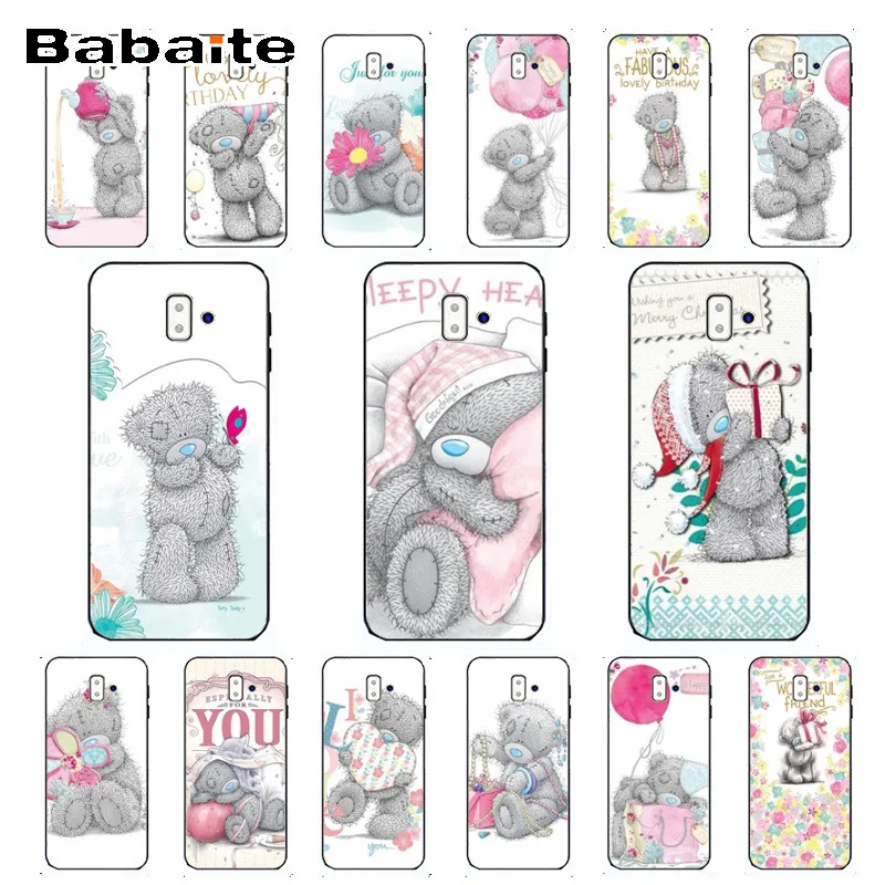 

Tatty Teddy Me To You Bear Black Soft Shell Phone Cover For samsung Galaxy j6 plus A6 A8 A9 A10 A30 A50 Cover