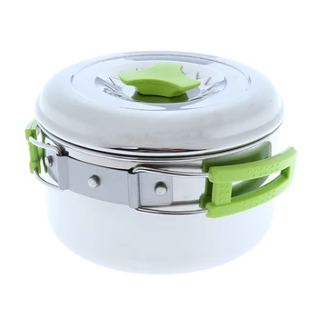 

Sturdy Folding Pot Cookware Bowl Cooking Compact Utensils Camping Picnic Pan