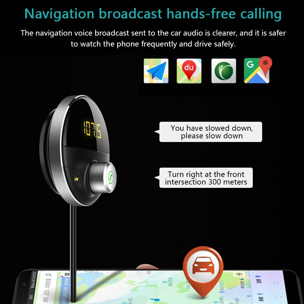 Автомобильный Bluetooth AUX аудио воспроизведение Handsfree автомобильный 3,5 мм разъем аудио MP3-плеер с TF слотом беспроводной fm-передатчик Авто USB адаптер