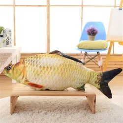 Jouets en peluche de poisson 30/40/60cm, Simulation de poisson, carpe Crucian douce, poupées de dessin animé poisson doré, oreiller cadeau pour enfants 