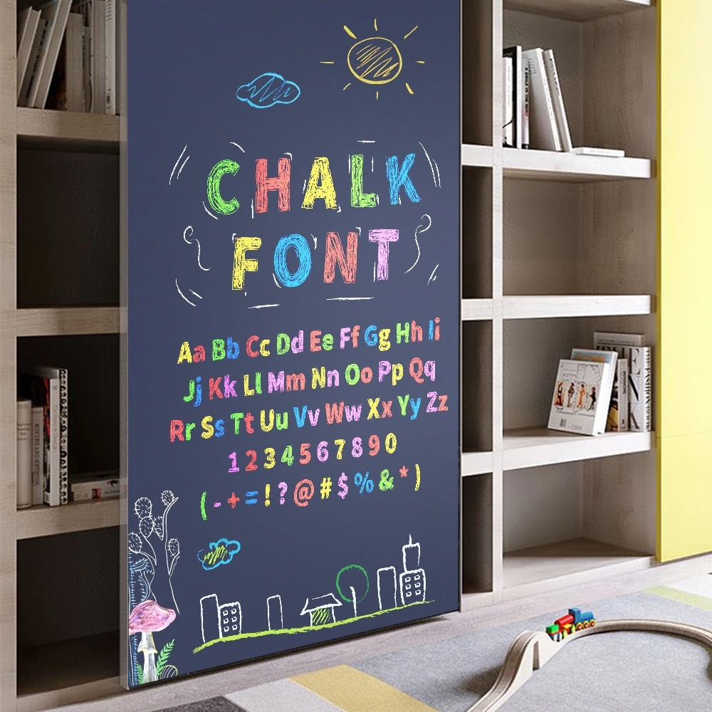 磁気黒板ウォールステッカーホーム装飾子供描画黒板壁紙オフィス学校掲示板チョークペン ホワイトボード Aliexpress