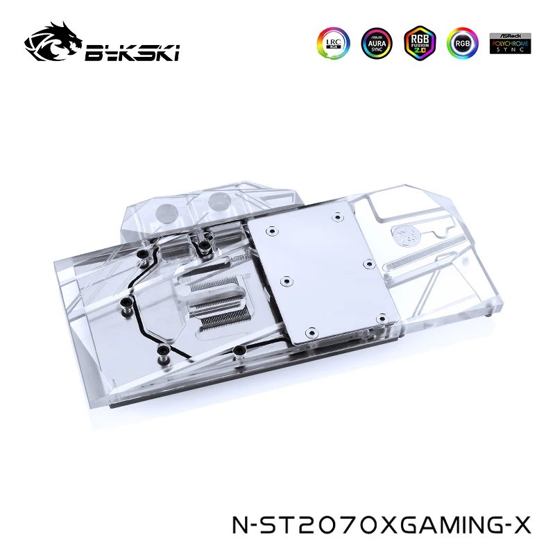 Кулер Bykski для ГПУ совместимый с ZOTAC RTX 2070-8 ГБ X-GAMING-OC блок водяного охлаждения