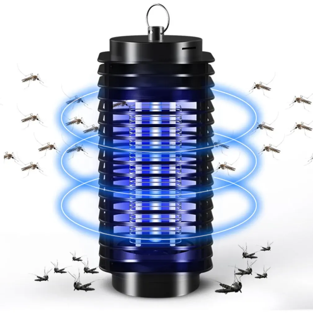Электроника ловушка для летающих насекомых моли муха ОСА светодиодная Ночная лампа Жук инсектицидная лампа черный Killing «электронная мухобойка»