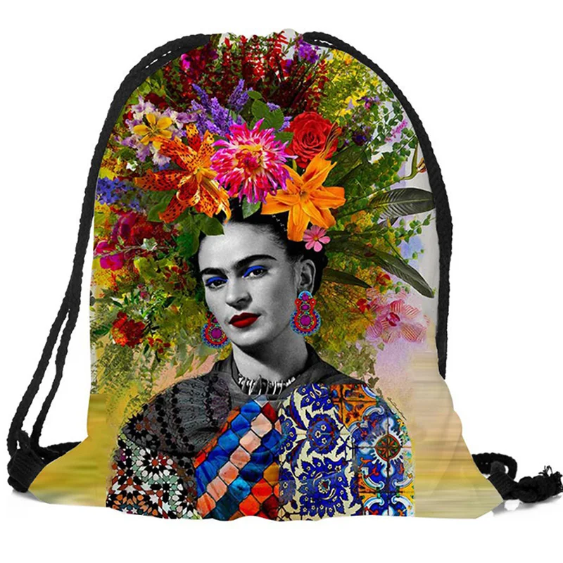 3D printing bag cartoon character avatar cute funny tote bag personality figure pattern men and women bundle pocket