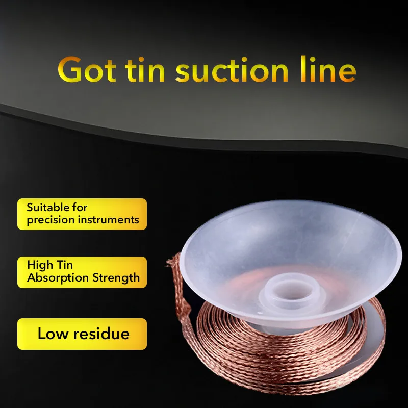 

1PC 2.0mm 2.5mm 3.5mm Width 1.5M Length Desoldering Braid Welding Solder Remover Wick Wire Lead Cord Flux Repair Tool