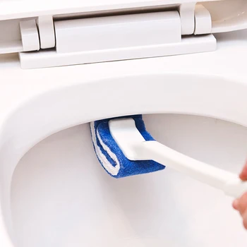 

Multi-Function Plastic Nylon Fiber Bath Home Clean Brush Wash Toilet Cleaning Brush Cleaning Tools Bathroom Set High Quality New