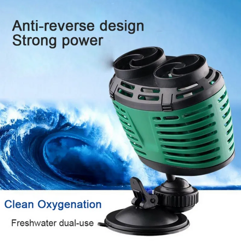 

Single / Double-head Aquarium Wave Maker Water Circulation Silent Pump Fish Tank Flow Wavemaker Powerhead w/ Sucker 220V Sunsun