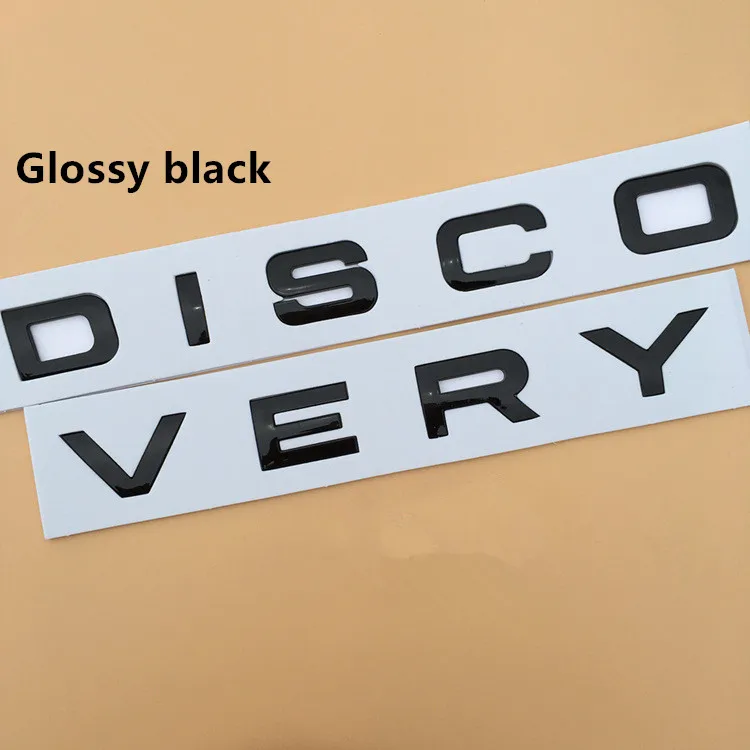 Передний капот эмблема обнаружения слова автомобиля Стайлинг ABS автомобиля ремонт наклейки, автомобильные слова Эмблема для LAND ROVER и так далее - Название цвета: glossy black