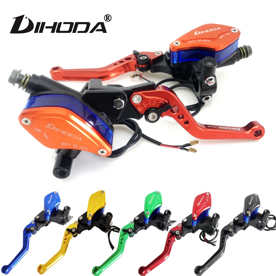 14mm Universal Adjust Lever Handle Hydraulic Clutch Brake Pump Master Cylinder Motorcycle Racing For Honda Yamaha Kawasaki Levers Ropes Cables Aliexpress