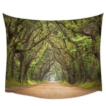 

Modern Wall Tapestry Plant Oak Forest Road Pattern Tapestry Wall Hanging Dormitory Living Room Bedroom Decoration