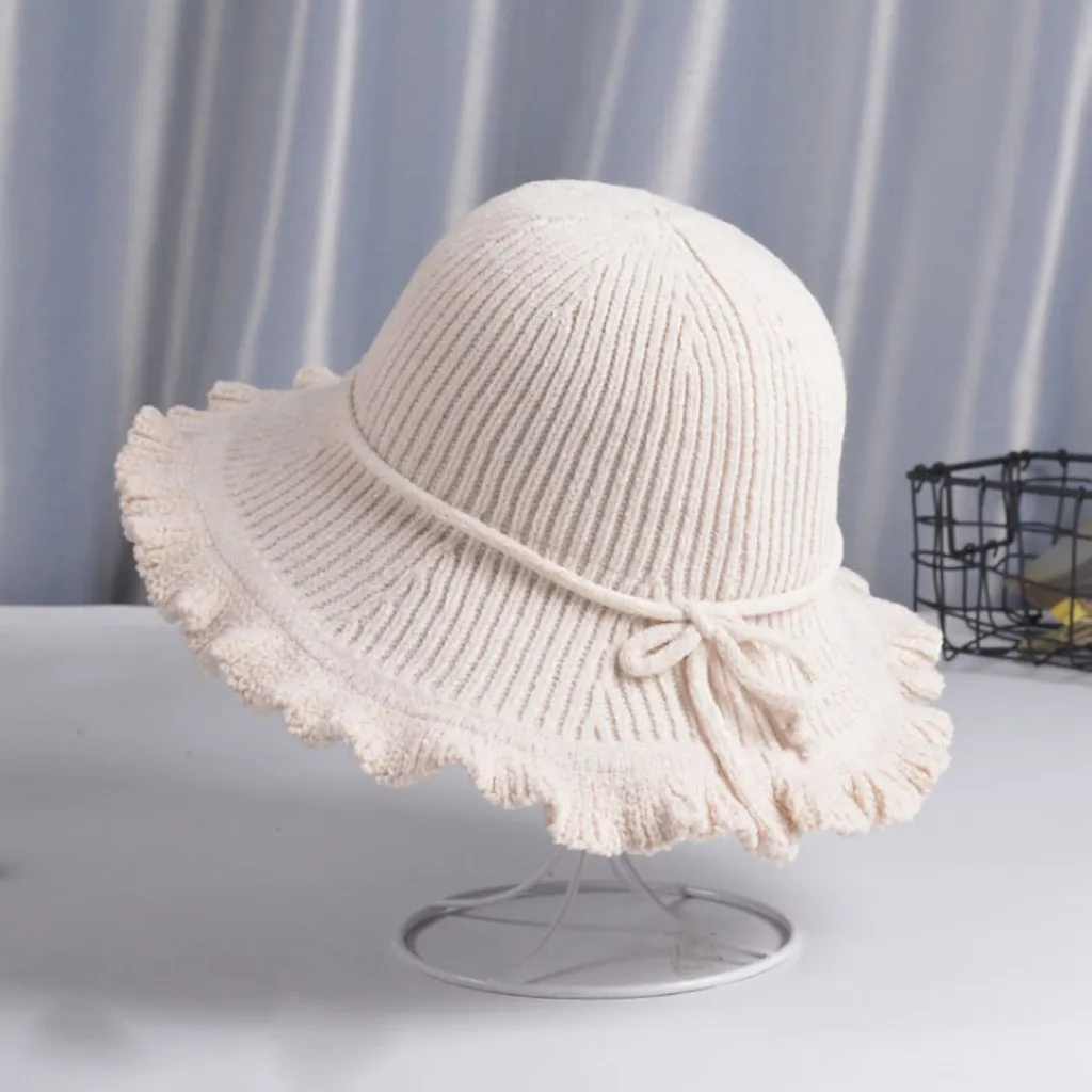 Женская винтажная бейсболка с меховым помпоном из синели, однотонная теплая шерстяная шапка, вязаные зимние теплые шапки, chapeau femme sombrero charipor gorras