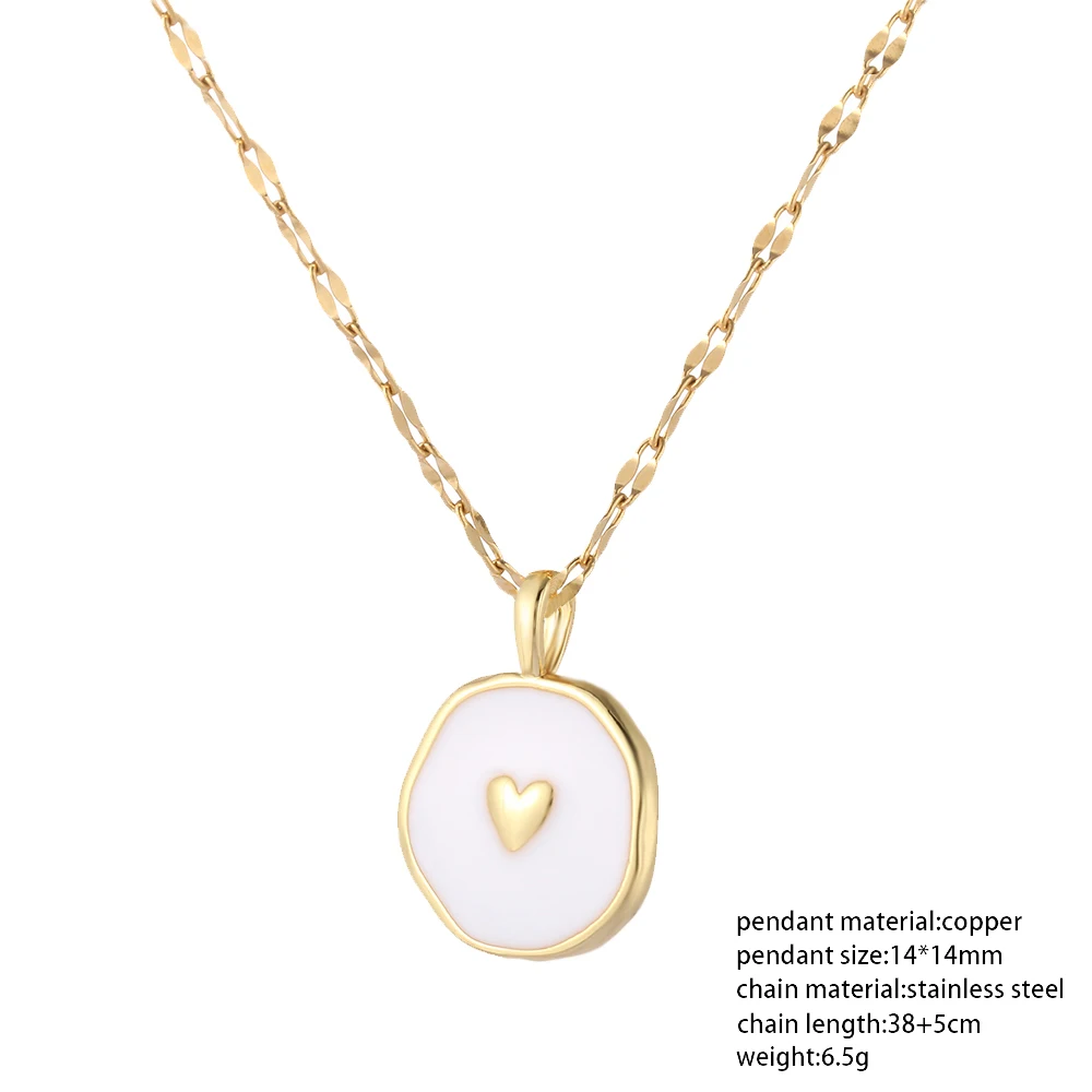 Red Heart Love Pendant Necklace for Women Choker Long Chains Neck Lace Gold Collar Lovers Gift Boho Party Fashion Jewelry 2021