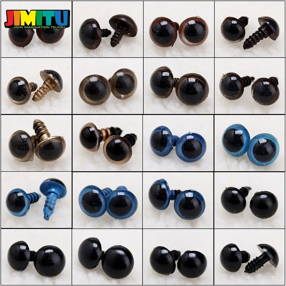 JIMITU 5 шт. 10 18 мм пластиковые куклы безопасные игрушечные Глазные яблоки для