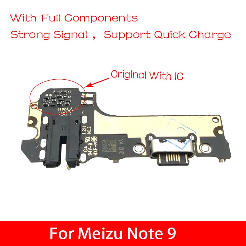 Док-разъем Micro USB зарядное устройство зарядный порт гибкий кабель плата с микрофоном запасные части для Meizu Note 9