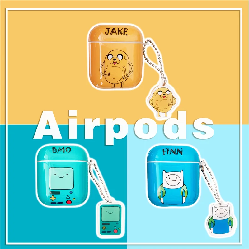 

Adventure Time Jake bmo Finn case for Airpods 1 2 3 Pro Earphone Box Cover Soft Bluetooth Wireless Protect Case for Airpod