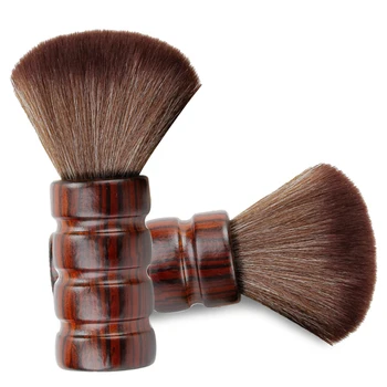 

Hair Cutting Brush Durable Barber Tool Neck Duster Wood Cleaning Bushy Hairdressing Sweeping Anti-slip Soft Salon Washable