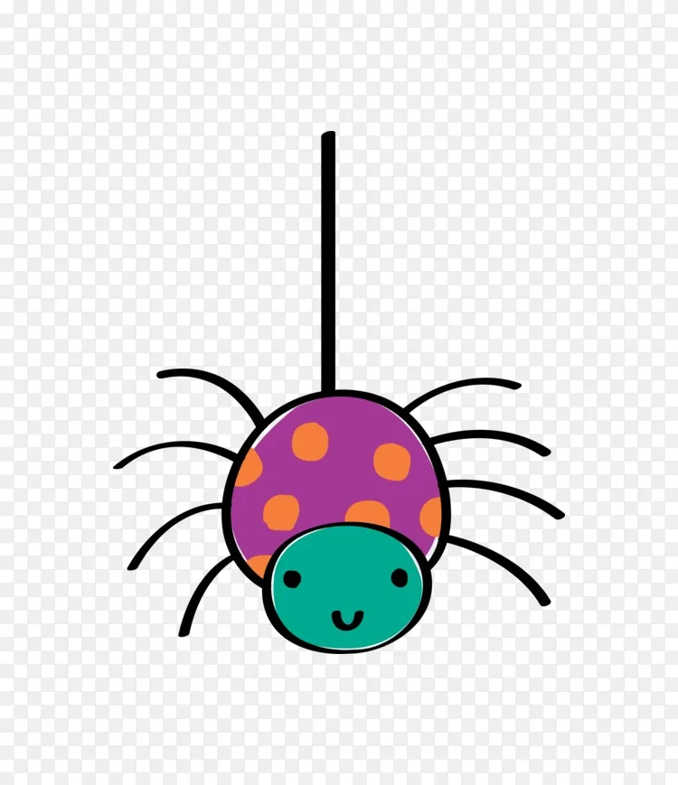 蜘蛛剪贴画-可爱蜘蛛png hd