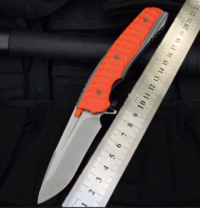 

HOt tactical folding knife 59HRC S35VN Blade G10 handle outdoor fast open utility camping survival knife bearing knife EDC tool