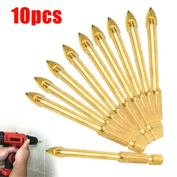 

10pcs 74mm Electric Drill Bit Carbide Tip Tile Ceramic Hole Drilling Accessories