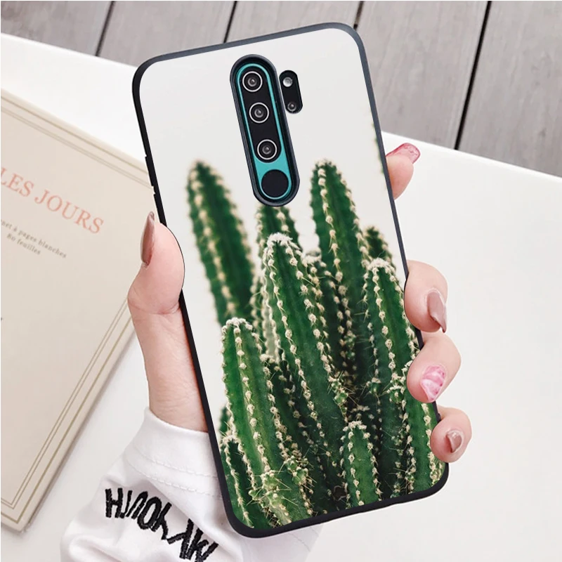 Dễ Thương Vật Có Hoa Xương Rồng Silicone Ốp Lưng Điện Thoại Redmi Note 9 8 7 Pro S 8T 7A Bao xiaomi leather case glass Cases For Xiaomi