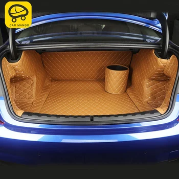 

CarMango for BMW 3 Series G20 2020 Car Styling Leather Trunk Mat Pad Tray Carpet Cushion Protector Interior Accessories